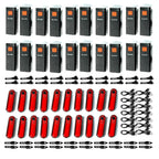 KUNHE 40 Pack USB-C Rechargeable Bike Lights for Night Riding Men Women & Kids 3 Lights Modes Used as a Safety Indicator Light f