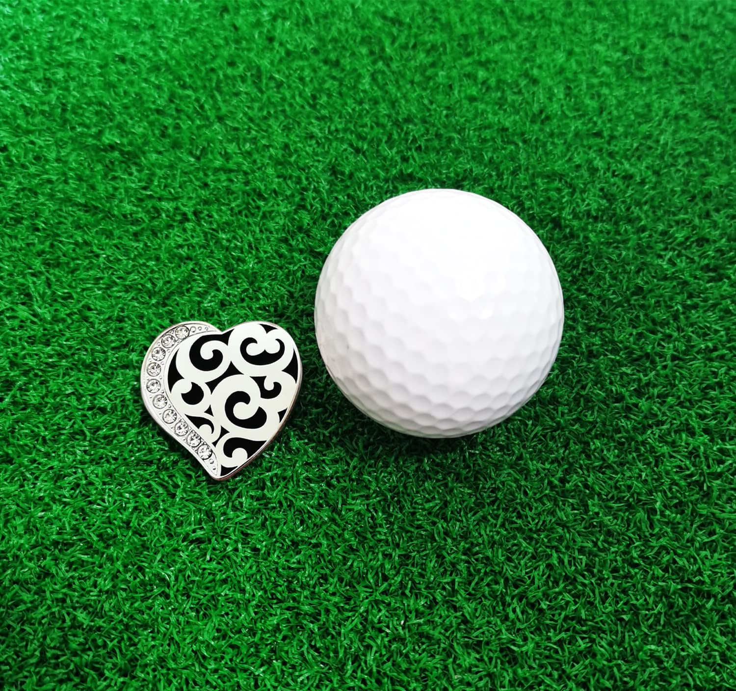 Adhere Golf Ball Markers Personlized Colourful Diamond Logo With A Magnetic Hat Clips,Golf Accessories For Men & Women Golfer, P