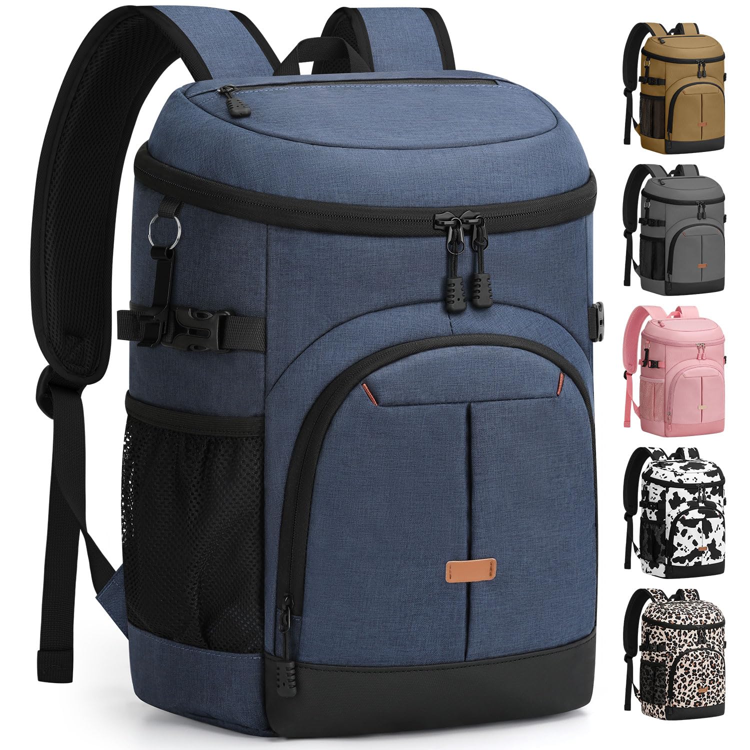Pritent Cooler Backpack For Men Women Insulated Waterproof Backpack Cooler Leak Proof Cooler Bag Lightweight Lunch Backpack For