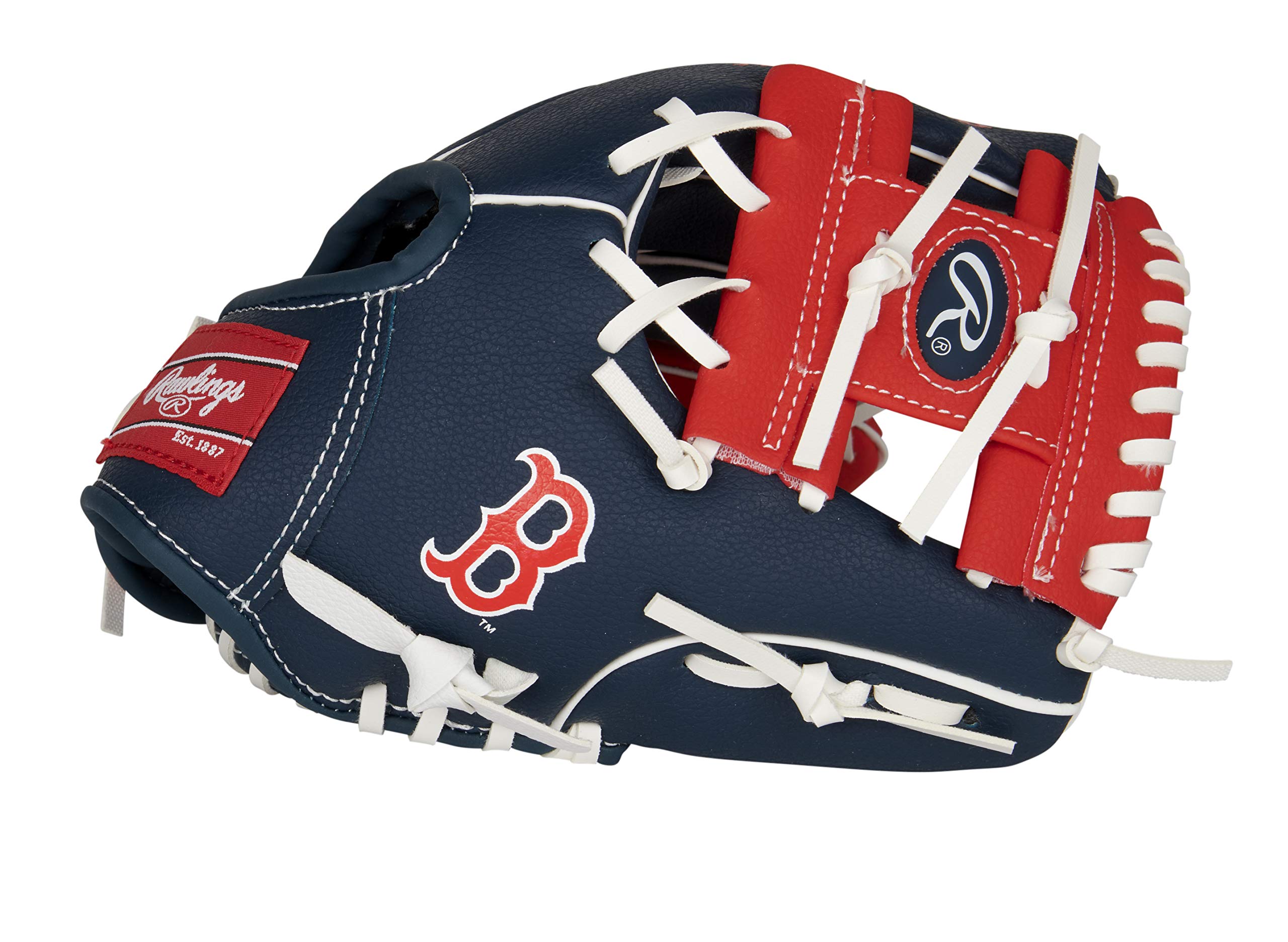 Rawlings MLB Team Logo Youth Glove Series, Boston Red Sox NAVY 10