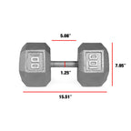 CAP Barbell Solid Hex Single Dumbbells (100-Pound)