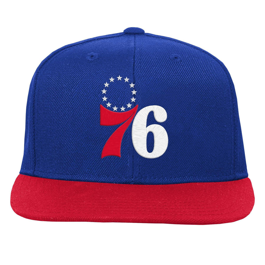 Nba Kids Youth 8-20 Official 2-Tone Snapback Hat Cap - One Size (Us, Alpha, One Size, Philadelphia 76Ers)