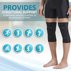 Knee Compression Sleeve For Men And Women (2 Pack), Knee Support Brace For Running And Work Out (X-Large)A