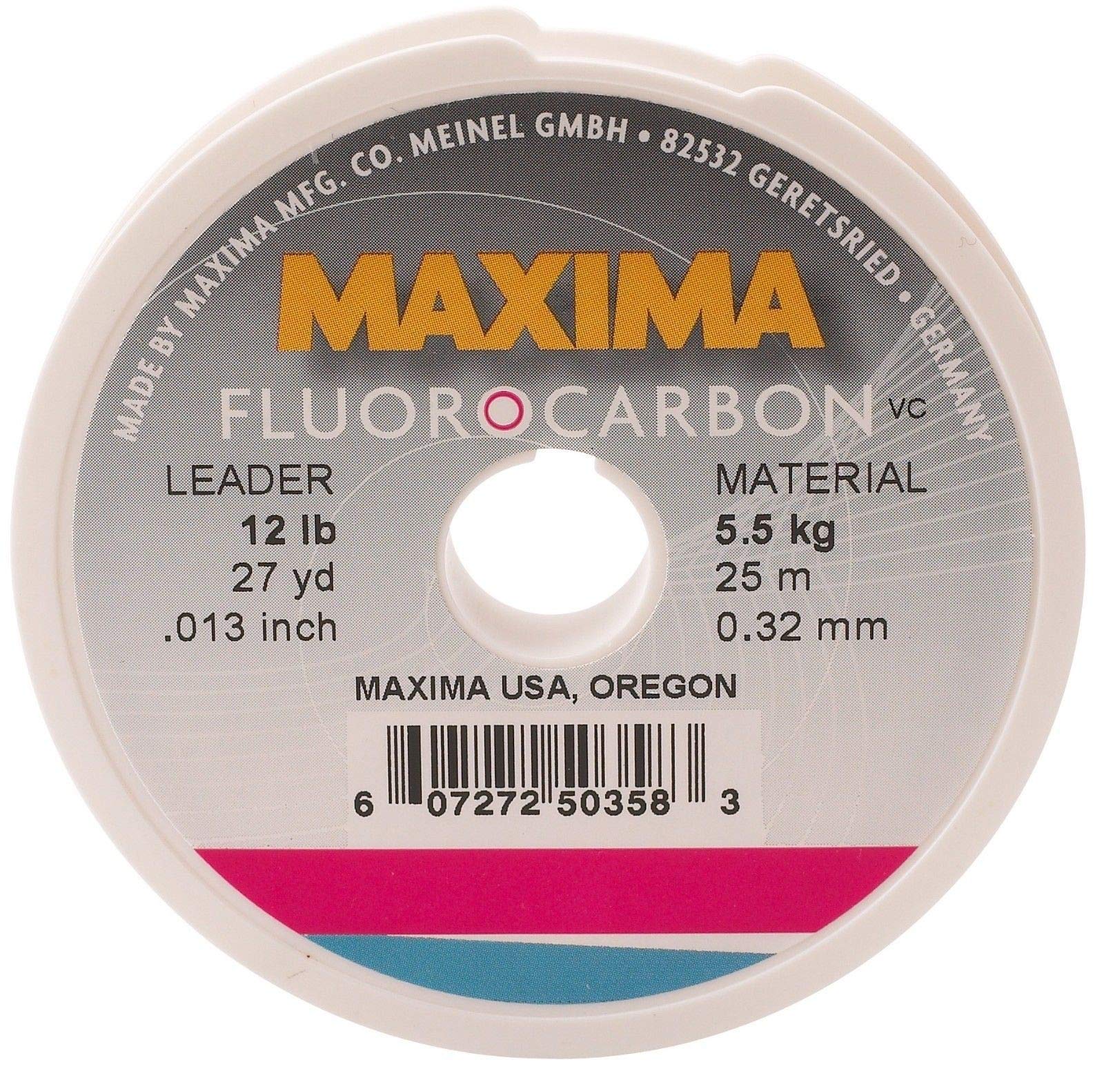 Maxima Fishing Line Leader Wheel, Fluorocarbon, 5-Pound, 27-Yard