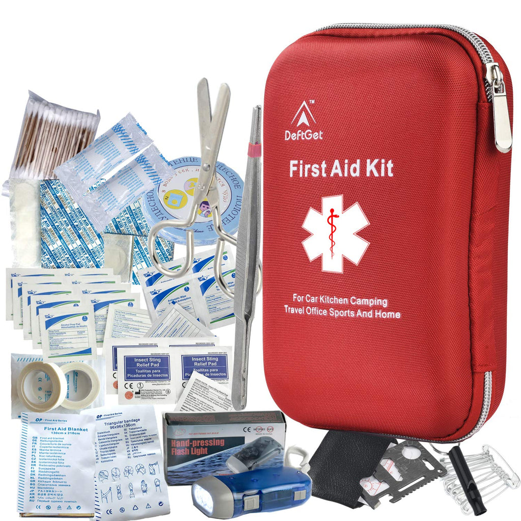 Deftget 163 Pieces First Aid Kit Waterproof Ifak Molle System Portable Essential Injuries Medical Emergency Equipment Survival K