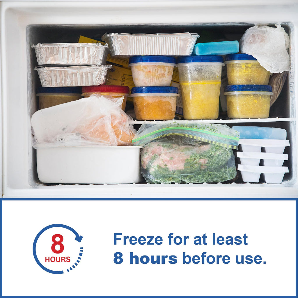 Sport Temp Reusable X-Large Ice Pack (8 Pack) Long Lasting - Perfect For Keeping Food Or Beverages Cold, Coolers, Camping, Beach