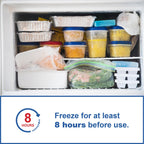 Sport Temp Reusable X-Large Ice Pack (8 Pack) Long Lasting - Perfect For Keeping Food Or Beverages Cold, Coolers, Camping, Beach