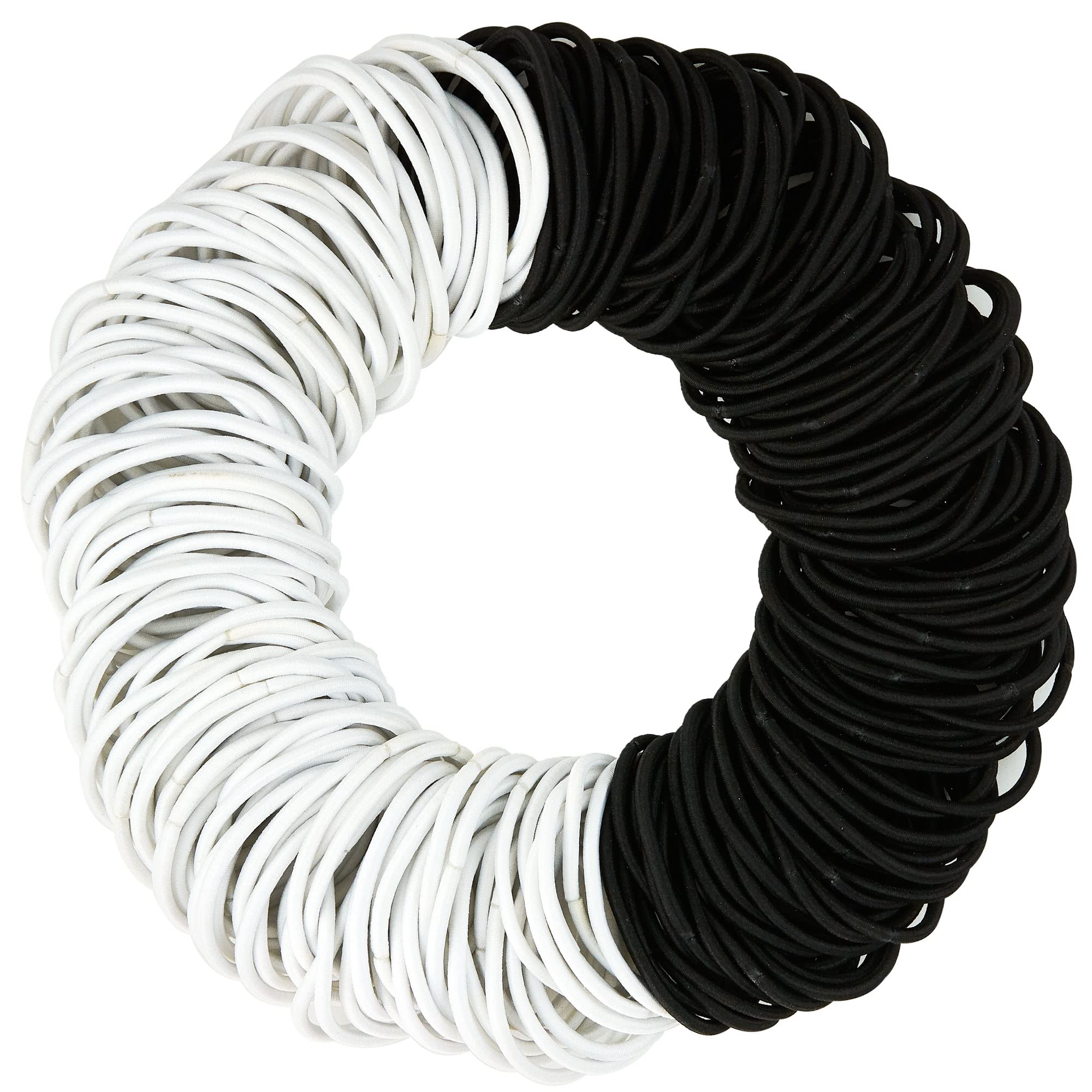 Expressions 216-Piece Hair Ties, 4Mm Hair Elastics Pastel Colors Value Pack, No Metal Hair Bands For Women, Durable Ponytail Hol
