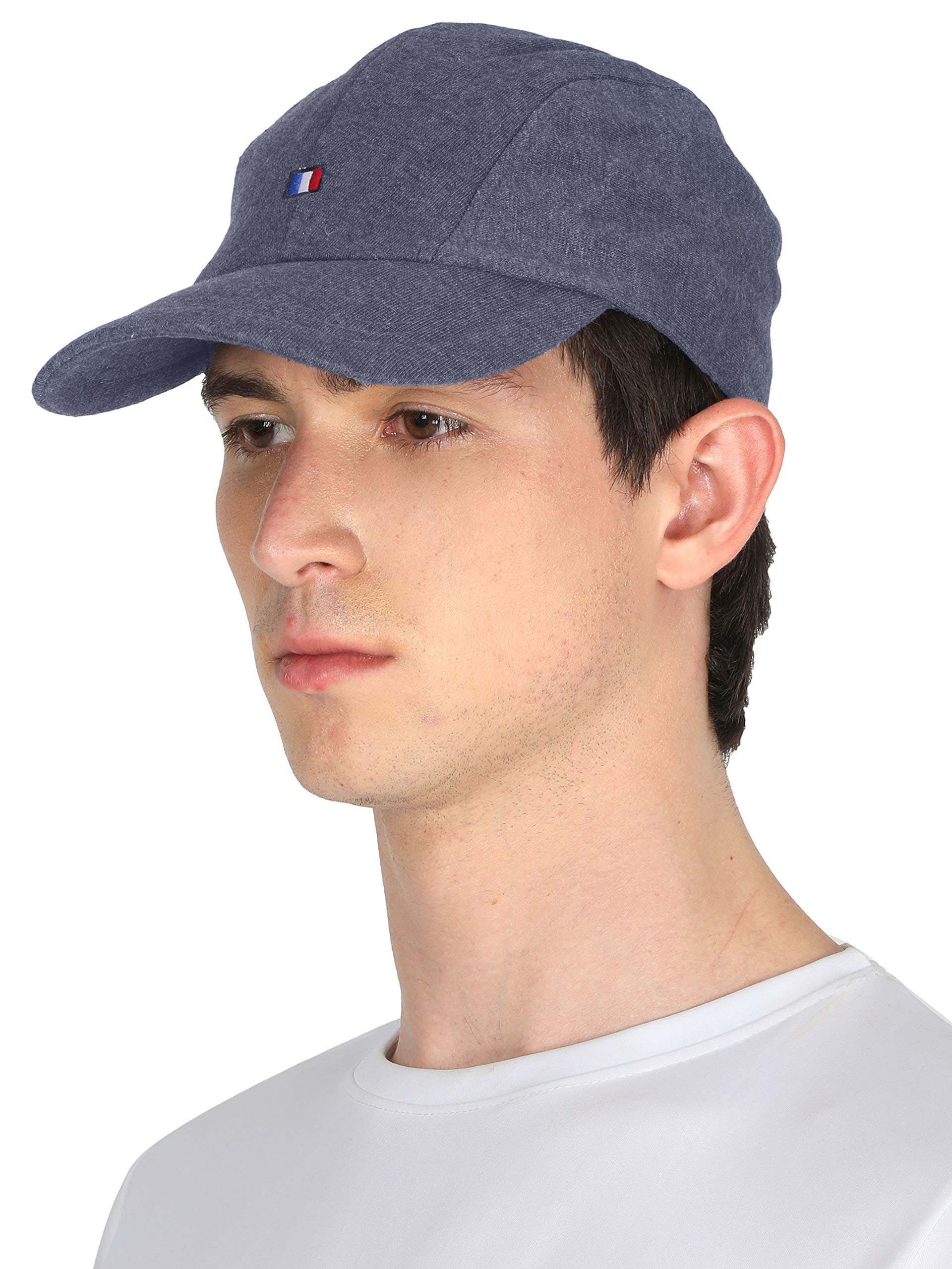 Fabseasons Solid Cotton Baseball/Summer Cap Blue
