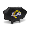 Rico Industries NFL Los Angeles Rams Deluxe Grill Cover Deluxe Vinyl Grill Cover - 68 Wide/Heavy Duty/hook and loop Staps