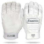 Franklin Sports Cfx Fp Softball Batting Gloves Pair, Women'S X-Large, White/Chrome
