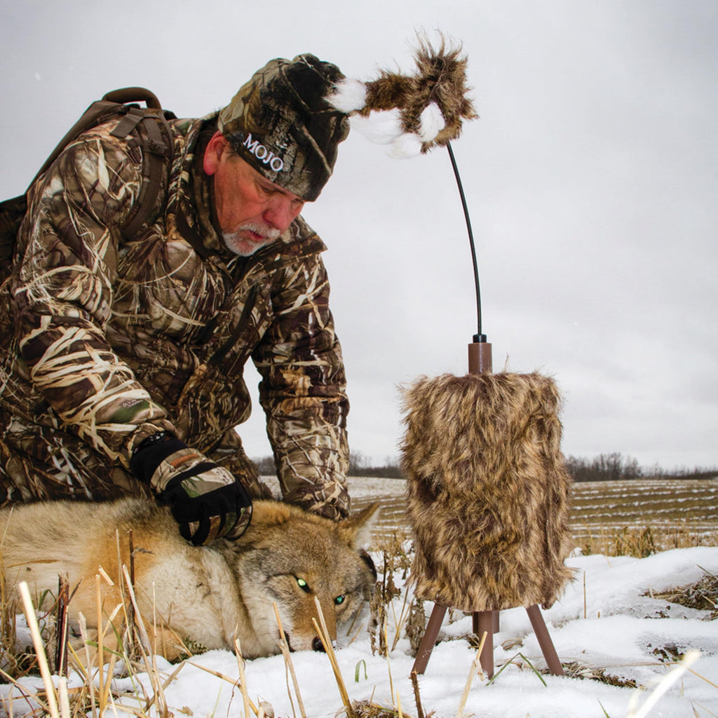 Mojo Outdoors Critter Predator Hunting Decoy - Great For Coyote And Bobcat Hunting And As A Varmint Decoy - Tail Decoy - Rabbit