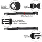 Wisdompro Backpack Chest Strap, 3/4 Inch Backpack Sternum Strap Chest Belt With Quick Release Buckle For Hiking And Jogging (Com