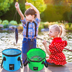 Ainaan Multifunctional Collapsible Portable Travel Outdoor Wash Basin Folding Bucket Water Storage Bag For Camping Hiking Travel
