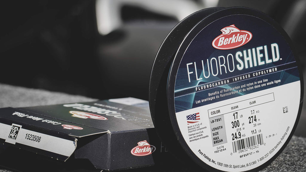 Berkley Fluoroshield, Clear, 20Lb | 9Kg, 3000Yd | 2743M Fishing Line, Suitable For Freshwater Environments