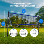 Gse Games & Sports Expert Recreational Badminton Complete Set, 4 Players Outdoor Sports Game Set With Portable Badminton Net, 4