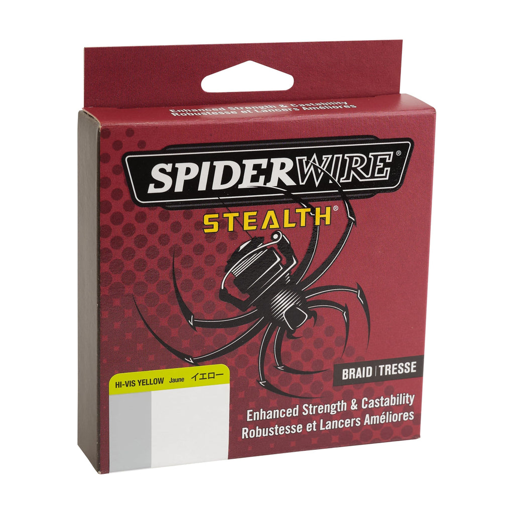 Spiderwire Stealth Superline, Hi-Vis Yellow, 80Lb | 36.2Kg, 200Yd | 182M Braided Fishing Line, Suitable For Freshwater And Saltw