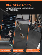 Innhom Gym Flooring Gym Mats Exercise Mat For Floor Workout Mat Foam Floor Tiles For Home Gym Equipment Garage, 24 Pieces Black