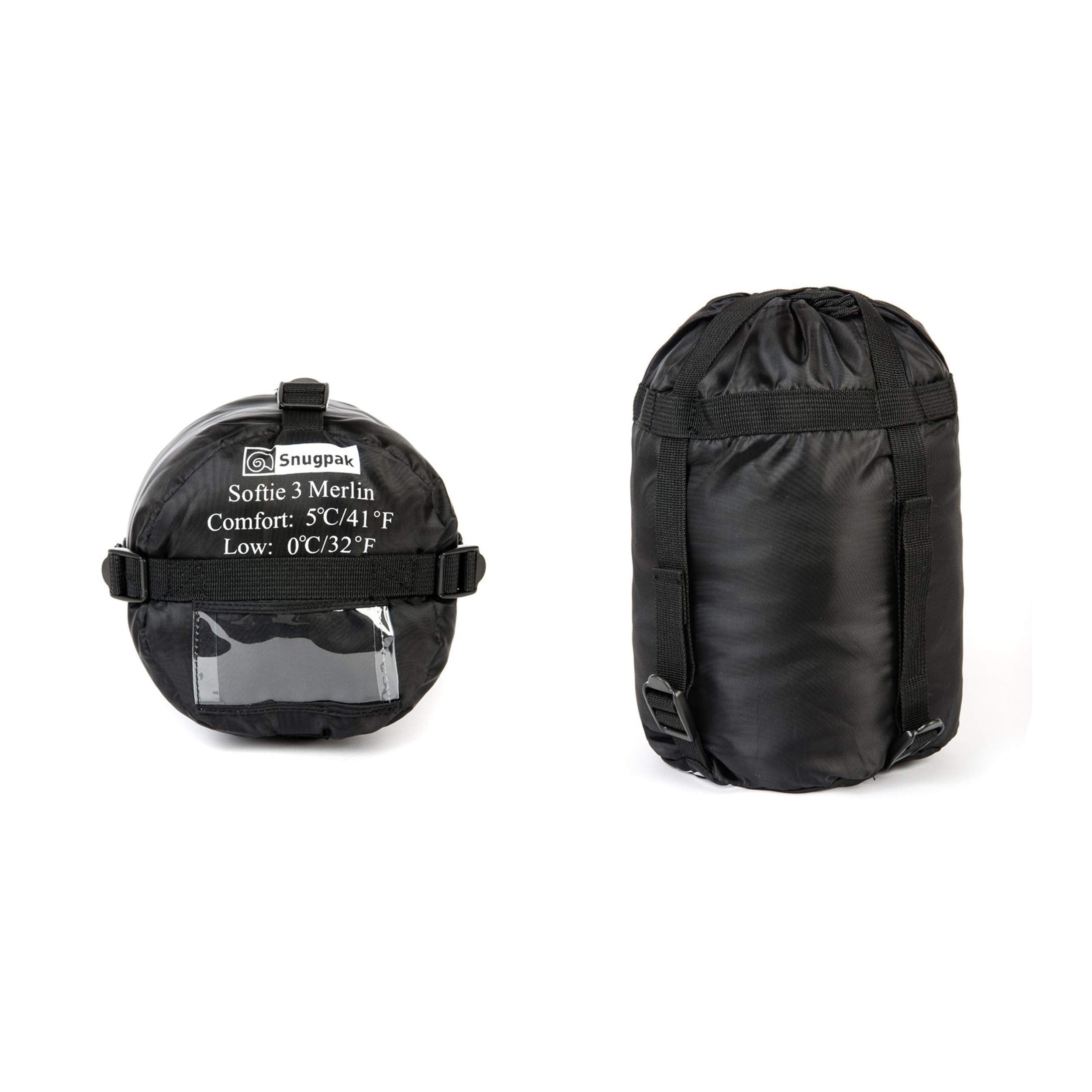 Snugpak Softie 3 Merlin Sleeping Bag, 41 Degree, Black