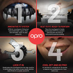 Opro Instant Custom-Fit Mouth Guard, Dentist Mouthguard, Revolutionary Fitting Technology For Ultimate Comfort, Protection & Fit