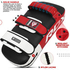 Rdx Muay Thai Pad For Training, Curved Kickboxing Kicking Strike Shield, Coaching Kick Boxing, Mma, Martial Arts, Karate, Taekwo