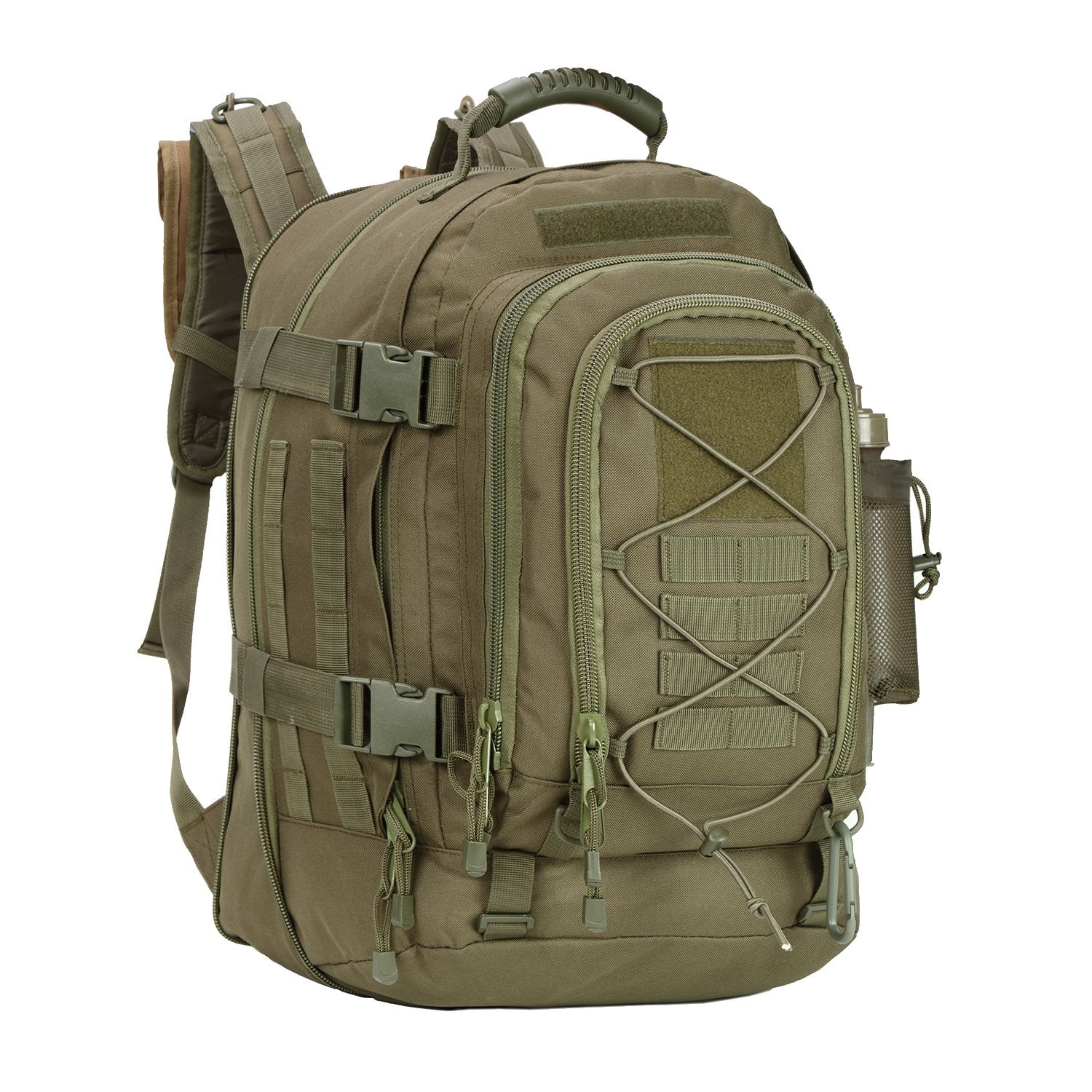Zseararmy Large Tactical Backpack For Men Military Backpack With Diy System For Travel, Work,Camping,Hunting,Hiking,Sports (Gree