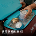 Ninja | Backpack Cooler | Frostvault Go 36 Can Soft Cooler | Leakproof Zipper With Built In Can Opener, 2 Ice Packs & Dry Storag