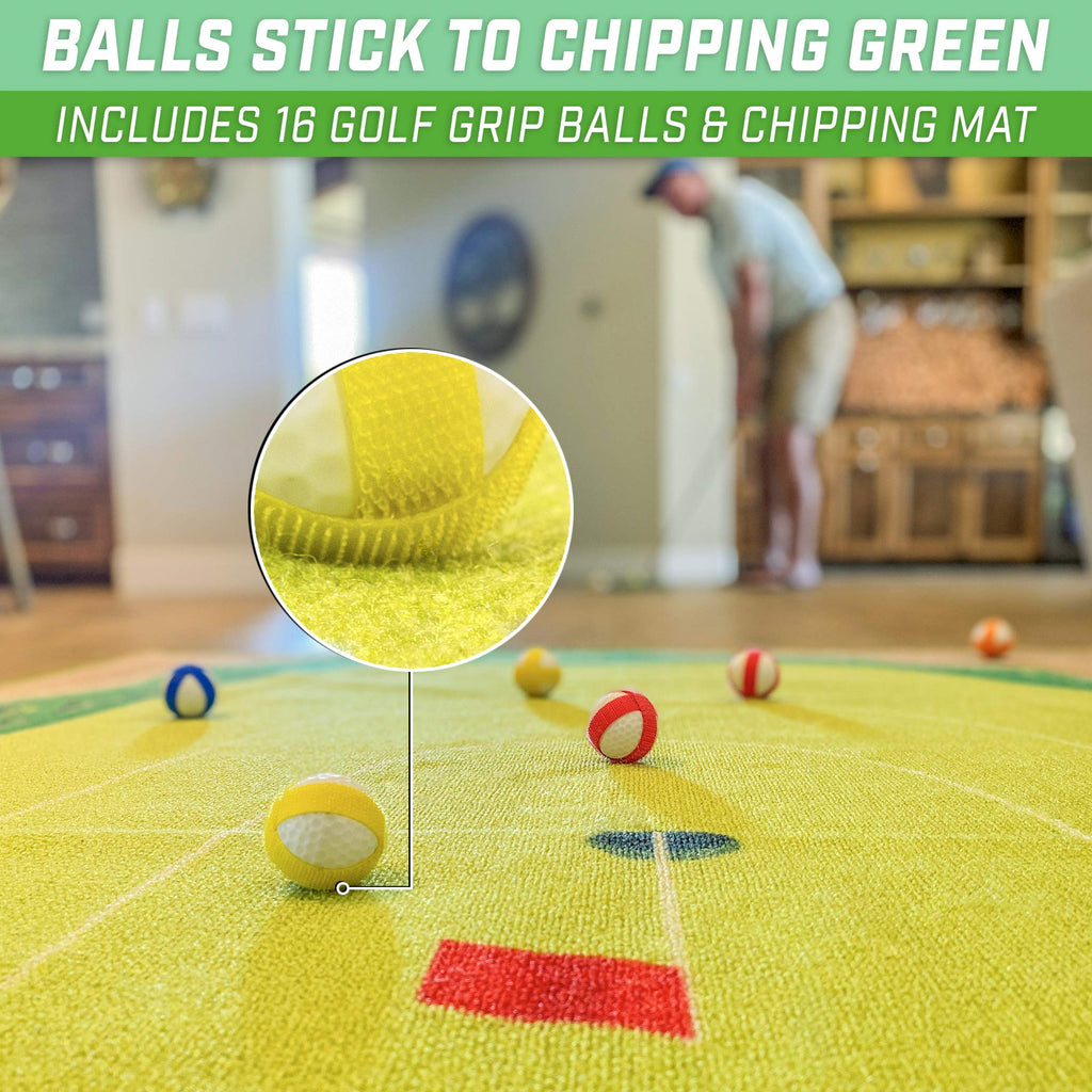 Gosports Chip N' Stick Golf Games With Chip N' Stick Golf Balls - Giant Size Targets With Chipping Mat - Choose Classic Or Darts