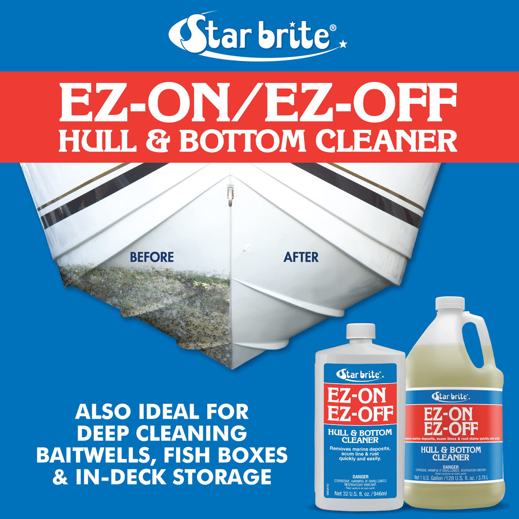Star Brite Ez-On Ez-Off Boat Hull & Bottom Cleaner - Effortlessly Remove Stains And Restore Your Boat'S Pristine Appearance - 32