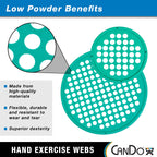 Cando - 10-0856 Cando Web Hand Therapy Device, Latex, 14'' Diameter, Set (Tan, Yellow, Red, Green, Blue, Black)