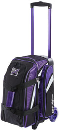 KR Strikeforce Cruiser Double Roller Bowling Bag - With Deluxe 4.5 Smooth Kruze urethane wheels for an ultra smooth quiet ride (