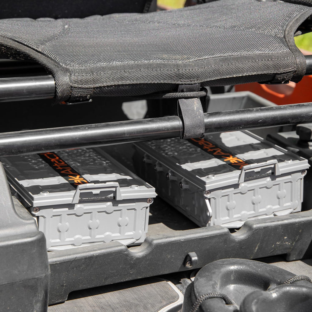 Yakattack Tracpak Stackable Storage Box - Battleship Grey | Kayak Fishing Gear Storage | Fits Geartrac & Mightymount | Kayak Acc
