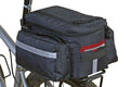 Bushwhacker?Mesa Trunk Bag Black  w/Rear Light Clip Attachment & Reflective Trim  Bicycle Trunk Bag Cycling Rack Pack Bike Rea