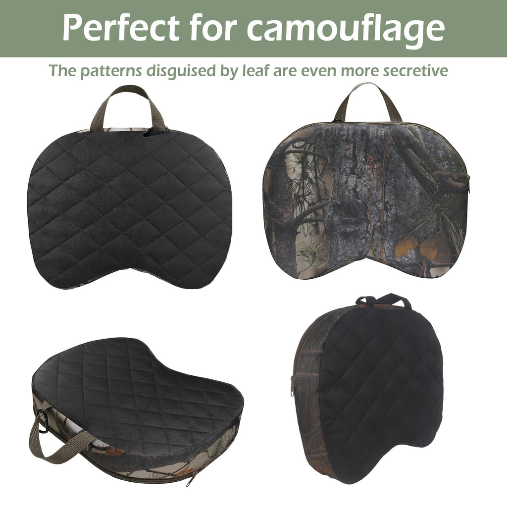 Urmona Portable Hunting Seat Cushion, 11.4 X 15.7 X 2.8In Thicken Lightweight Outdoor Cushion, Waterproof Sponge Dirty Proof Pad