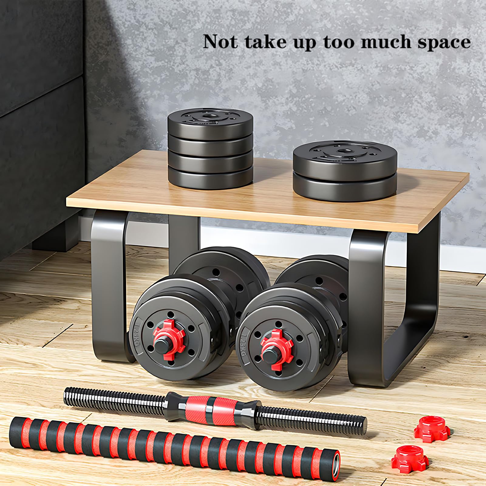 Bcbig Adjustable-Dumbbells-Sets,Free Weights-60Lb(30Lb*2) Dumbbells Set Of 2 Convertible To Barbell A Pair Of Lightweight For Ho