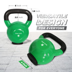 Kettlebell - Pvc - Rubber Base - 55Lbs