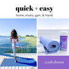 Yoga Wipes For Body And Mat - Natural Lavender And Tea Tree - 45 Wipes In Resealable Canister - By Jasmine Seven - For Home, Stu