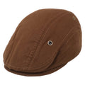 Zacharias MenS Cotton Beret Golf Cap A603 (Light Brown ;Free Size) (Pack Of 1)