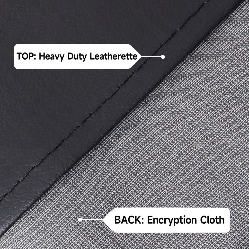 Gse 12 Heavy-Duty Leatherette Shuffleboard Table Cover For Shuffleboard Table Accessories(Black)