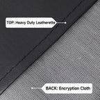 Gse 12 Heavy-Duty Leatherette Shuffleboard Table Cover For Shuffleboard Table Accessories(Black)