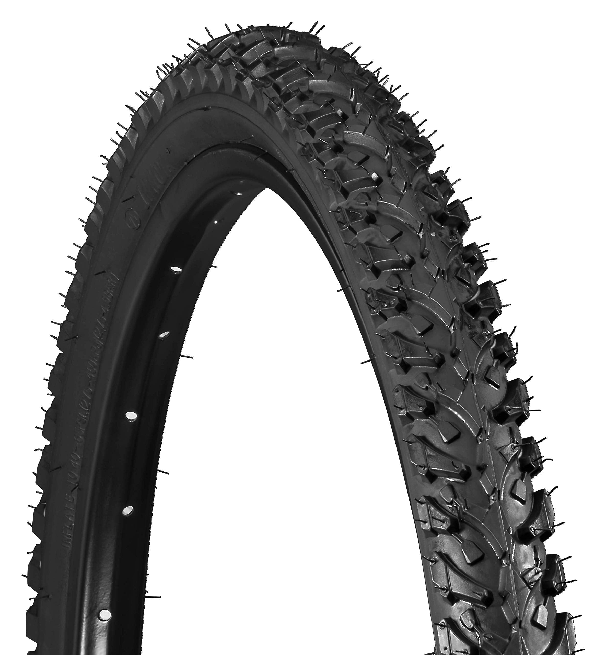 Schwinn Replacement Bike Tire, 26'' X 1.95'' All-Terrain Mountain Bike Tire, Wide & Blocky Knobs, Puncture Guard, Fits Internal 