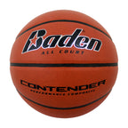 Baden Contender Indoor-Outdoor Basketball | Official Size 7, 29.5-Inch Mens Basketball With Durable Composite Cover, Orange Colo