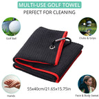 Vinteam Golf Accessories Gift Set, Golf Towel, Golf Club Brush With Groove Cleaner, Foldable Divot Repair Tool With Ball Marker,