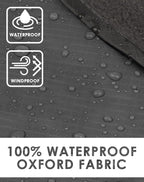 Dukuseek Hooded Stadium Blanket, Waterproof Windproof Outdoor Fleece Blanket - Large (79 ''X 59 ''), Portable, Wearable, Warm Fo