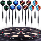 Win.Max Electronic Dart Board Soft Tip Dartboard Set Lcd Display With 12 Darts 100 Tips Power Adapter