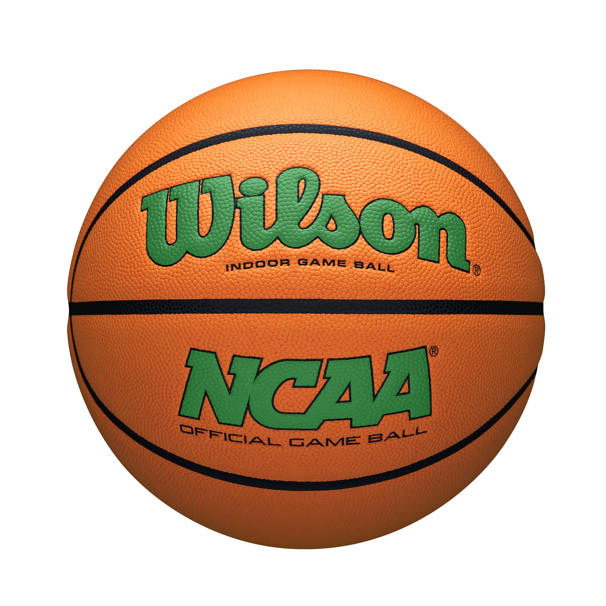 Wilson Ncaa Evo Nxt Official Indoor Game Basketball - Green/Orange, Size 6-28.5''
