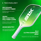 Selkirk Sport Slk Evo Control Xl Pickleball Paddle | G8 Power Carbon Fiber Pickleball Paddle Face With Spinflex Surface And Rev-