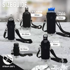Made Easy Kit Neoprene Water Bottle Carrier Holder With Adjustable Shoulder Strap For Insulating & Carrying Water Container Cant