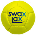 Swax Lax Lacrosse Training Ball - Indoor Outdoor Practice Less Bounce & Rebounds (Yellow)