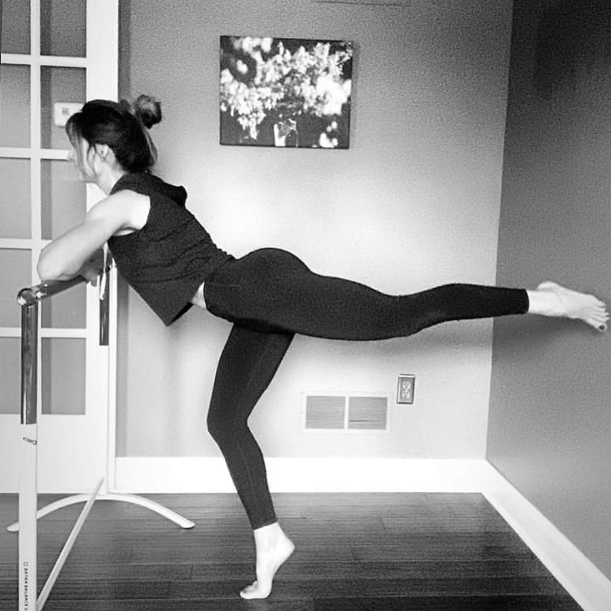 Ballet Barre Portable For Home Or Studio, Freestanding Adjustable Bar For Stretch, Balance, Pilates, Dance Or Active Workouts, S